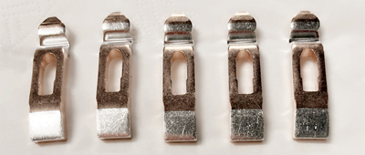 Tranbia kontrolagailuetarako erabiltzen diren zilarrezko kontaktuak