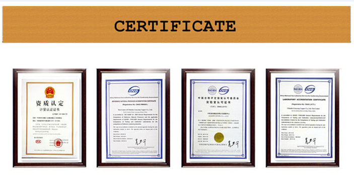 C7701 C7521 nikel Zilarrezko Banda certificate